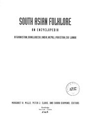 South Asian folklore : an encyclopedia [photocopy] : Afghanistan, Bangladesh, India, Nepal, Pakistan, Sri Lanka / Margaret A. Mills, Peter J. Claus and Sarah Diamond, editors — cover