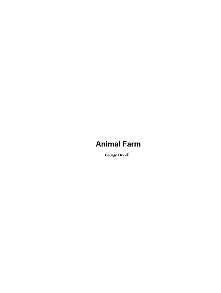 Animal Farm