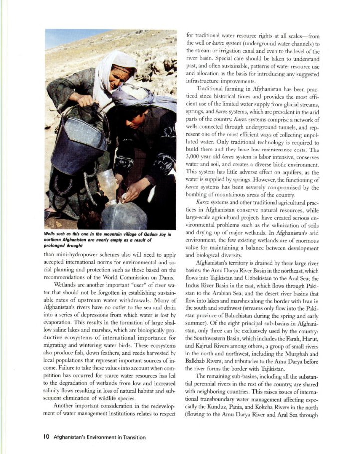 Afghanistan's environment in transition / by Ali Azimi and David McCauley cover