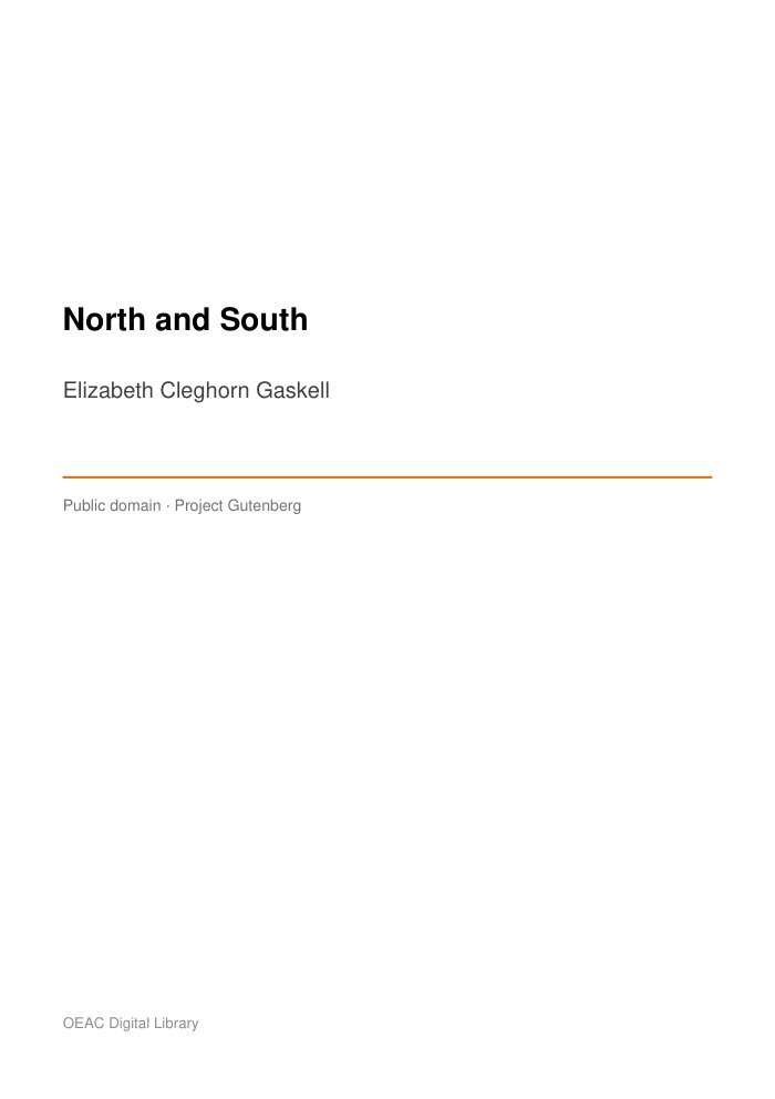 North and South — cover