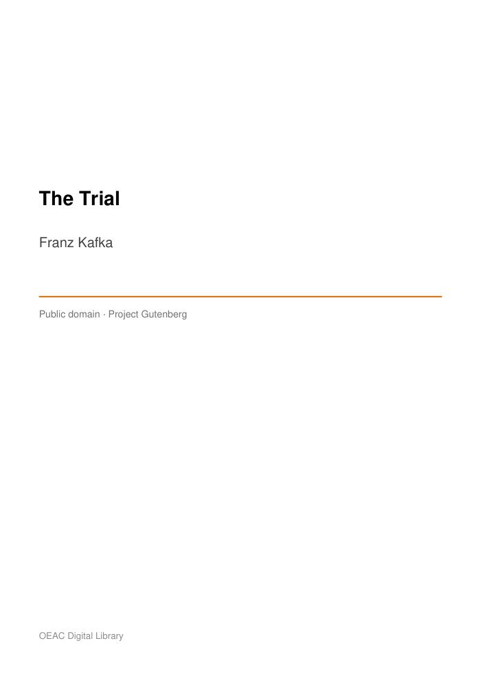 The Trial cover
