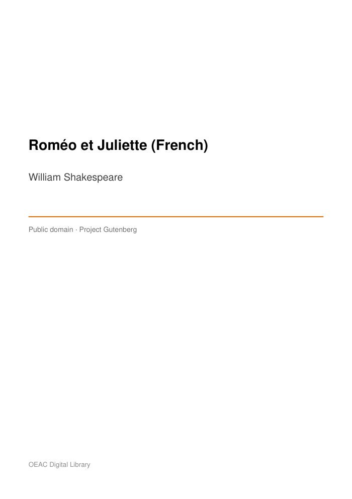 Roméo et Juliette (French) — cover