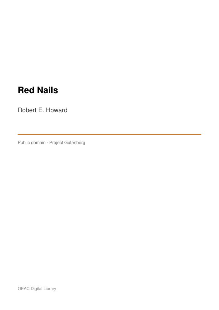 Red Nails — cover