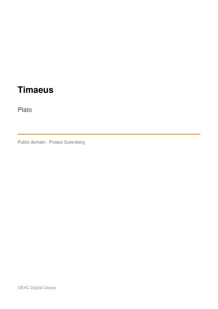 Timaeus — cover