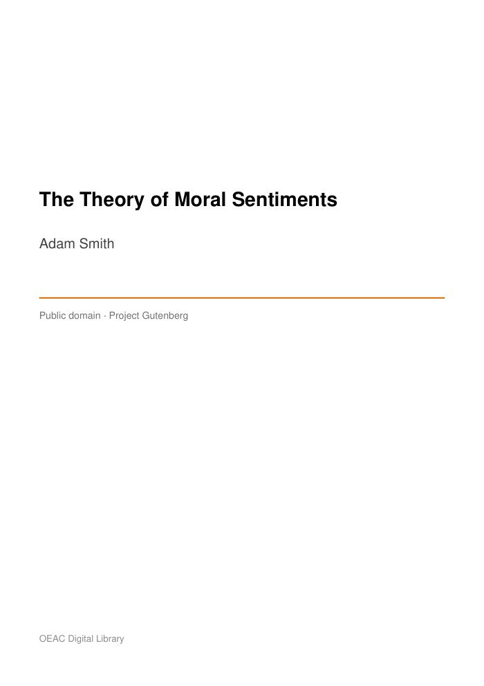 The Theory of Moral Sentiments — cover
