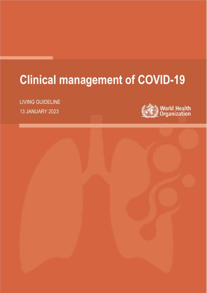 Clinical management of COVID-19: living guideline, 13 January 2023 cover