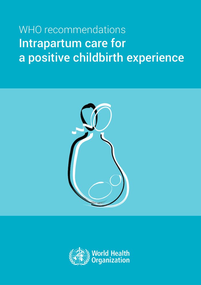 WHO recommendations: intrapartum care for a positive childbirth experience cover