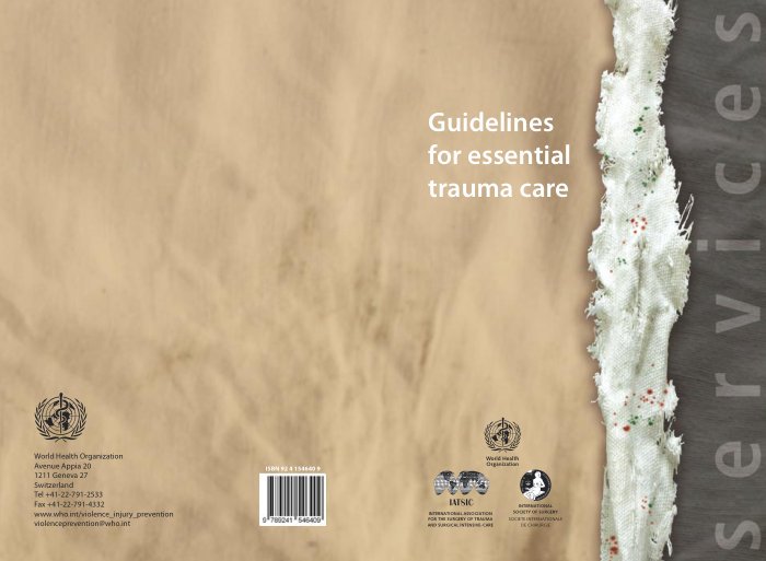 Guidelines for essential trauma care cover