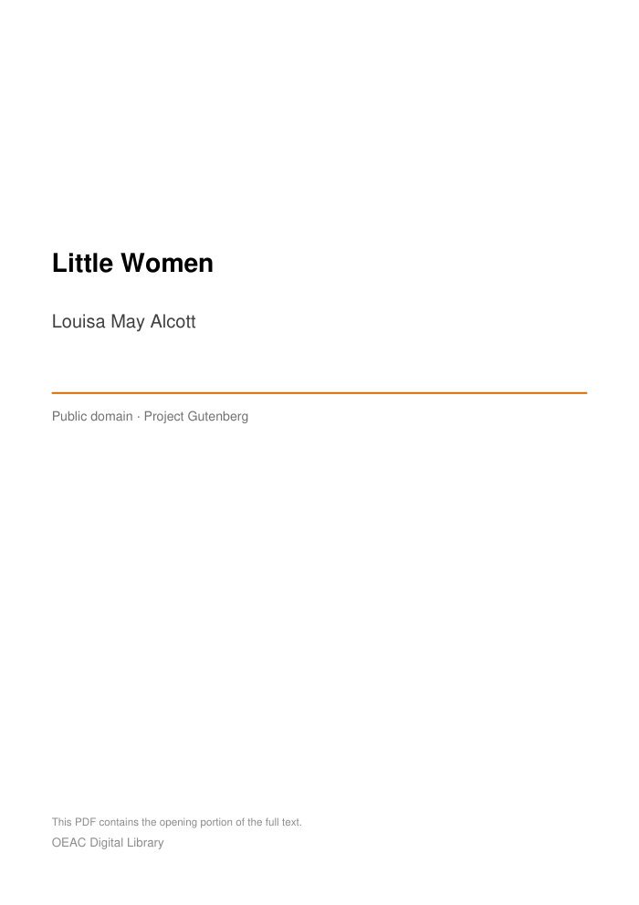 Little Women — cover