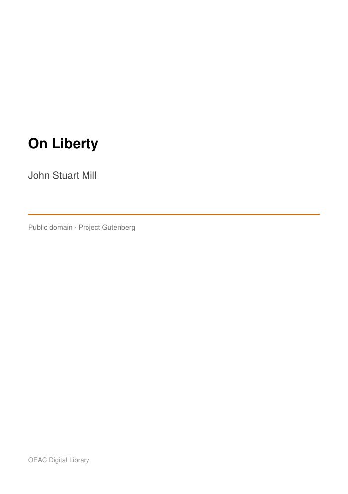 On Liberty — cover