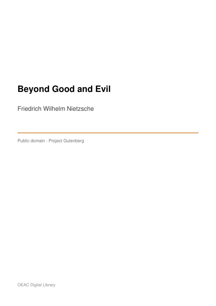 Beyond Good and Evil — cover