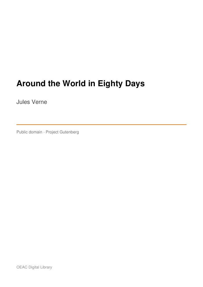 Around the World in Eighty Days — cover