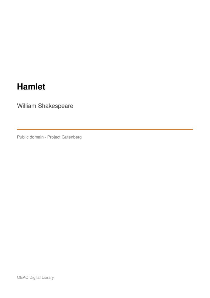 Hamlet cover