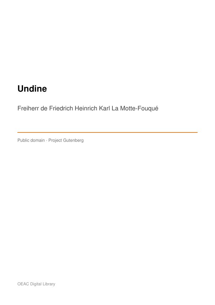 Undine cover