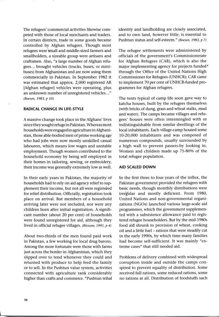 Community based social work with Afghan refugees in Pakistan / by David Millwood cover