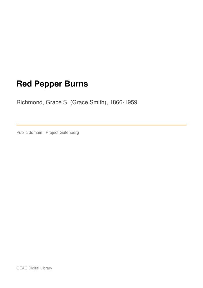 Red Pepper Burns — cover