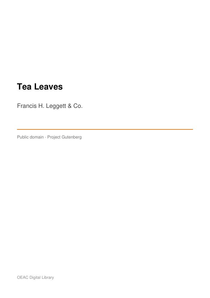 Tea Leaves cover