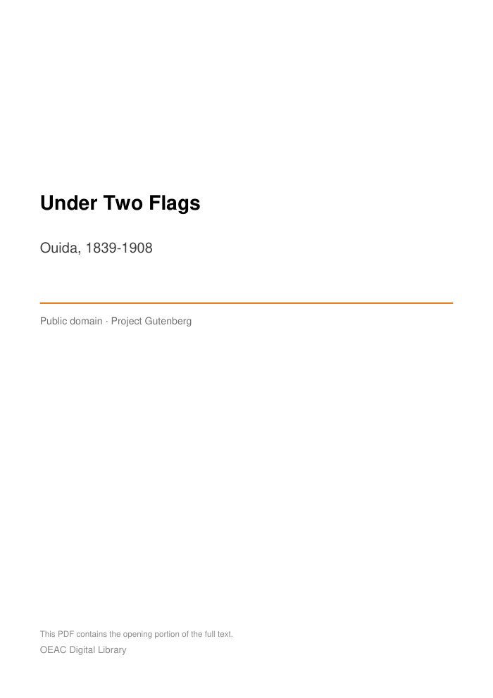 Under Two Flags cover