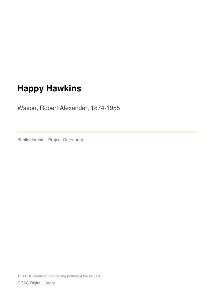 Happy Hawkins cover