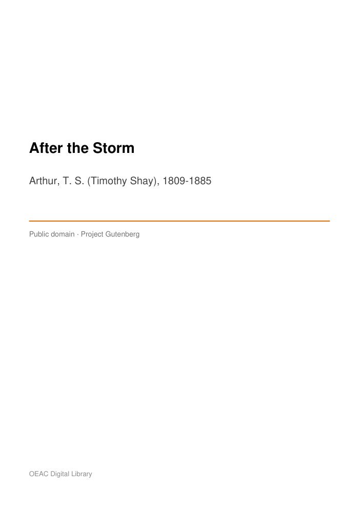 After the Storm cover