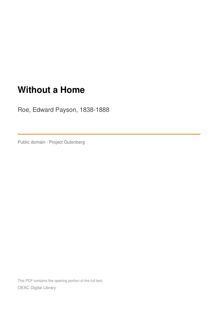 Without a Home cover