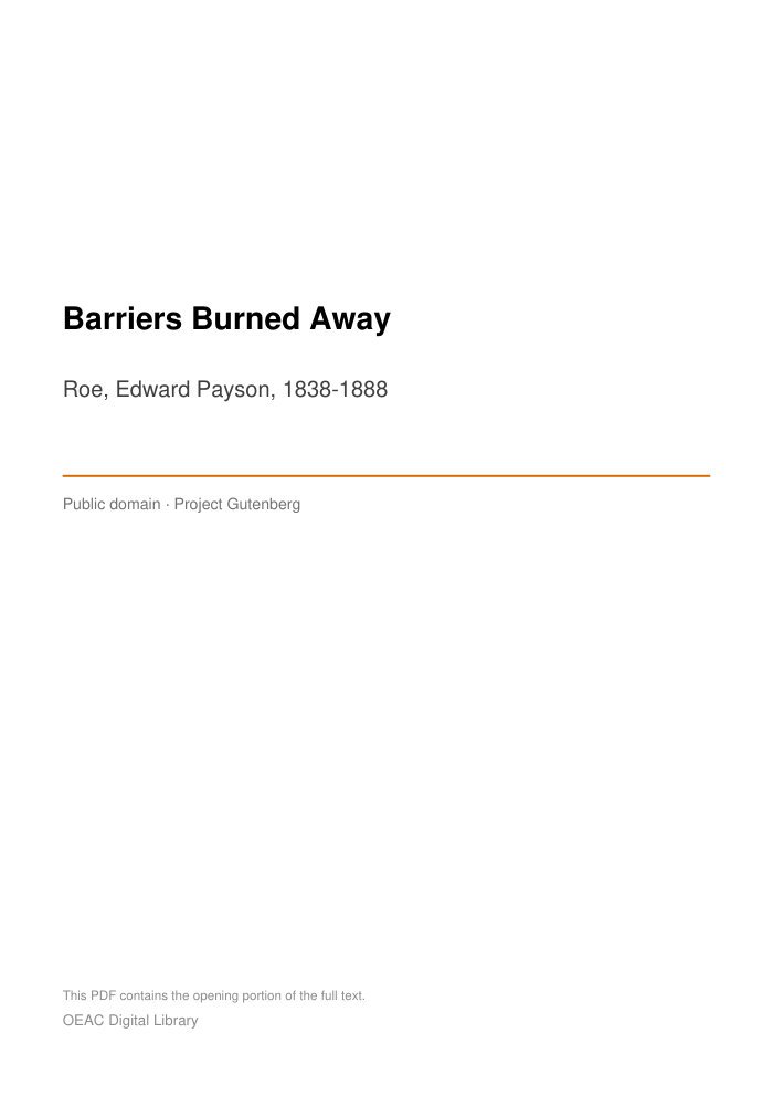 Barriers Burned Away — cover