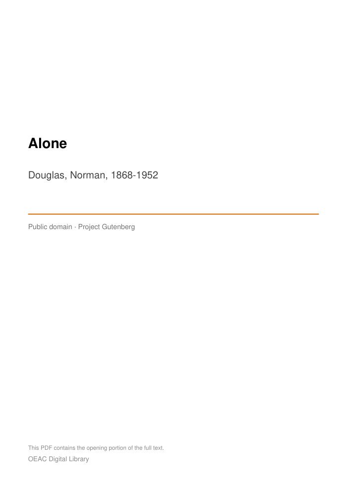 Alone cover