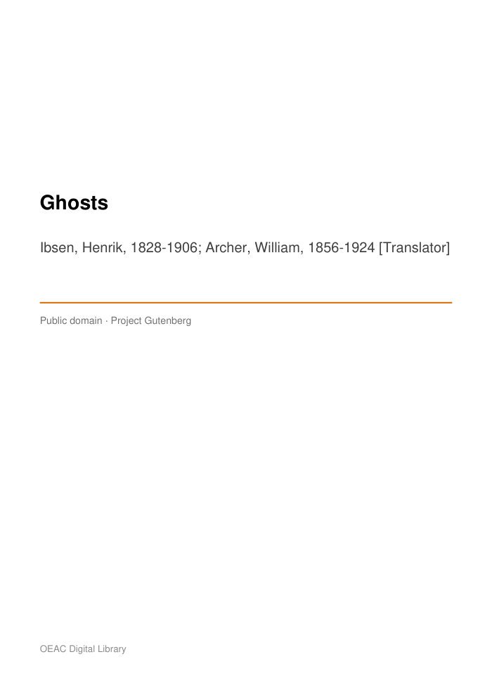 Ghosts cover