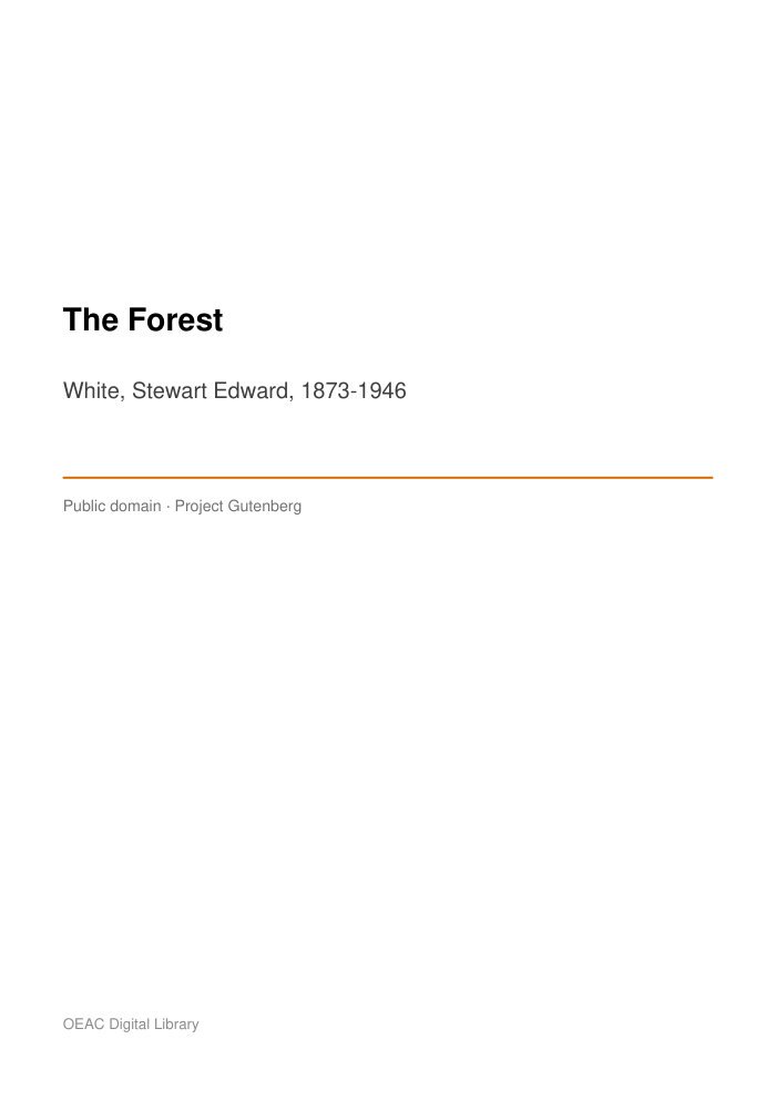 The Forest — cover