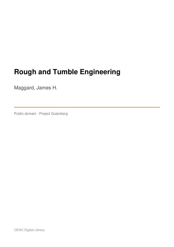 Rough and Tumble Engineering cover