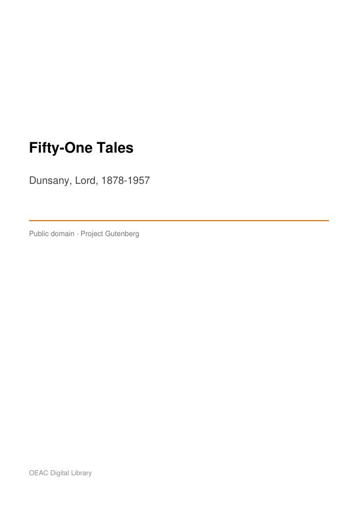 Fifty-One Tales — cover