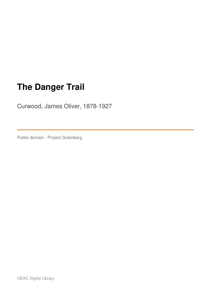 The Danger Trail cover