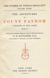 The Adventures of Ferdinand Count Fathom — Complete — cover